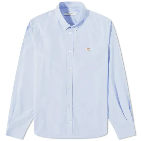 Maison Kitsuné Fox Head Embroidery Classic Shirt