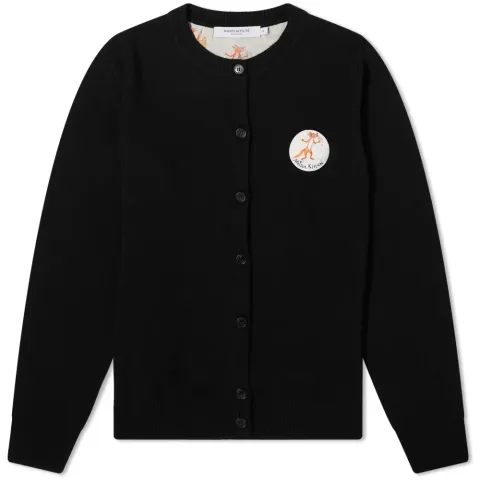 Flower Fox Patch Cardigan