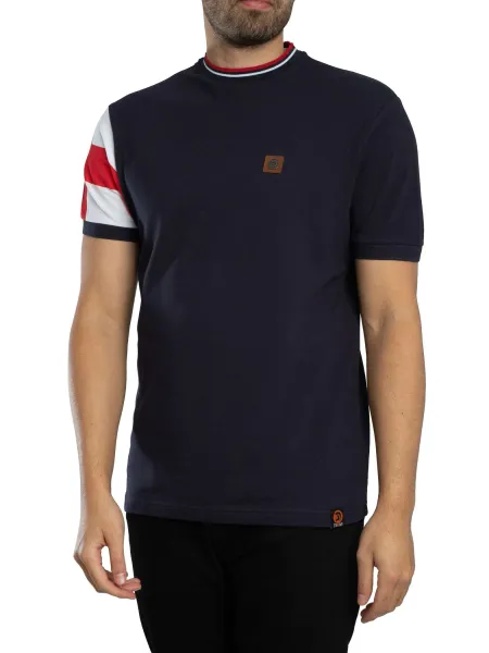 Trojan Flag Print Pique T-Shirt