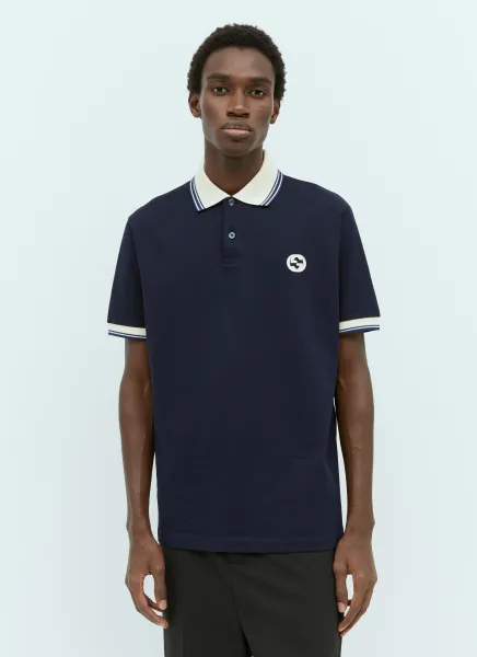 Polo Shirt With Interlocking G Motif