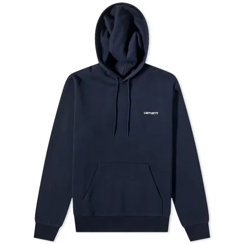 Hooded Script Embroidery Sweat