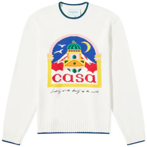 Casa Intarsia Crew Knit