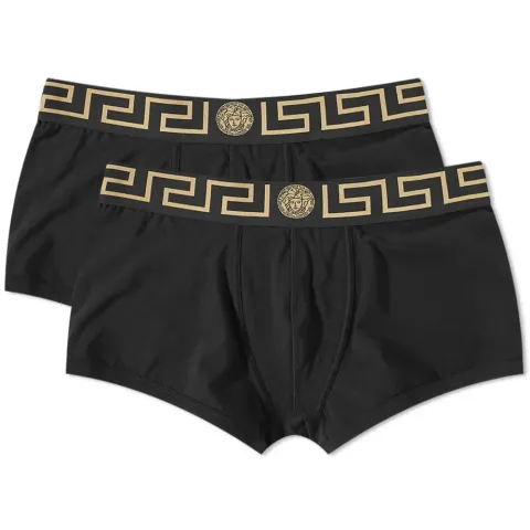 Greek Logo Waistband Boxer Trunk - 2 Pack