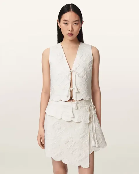 Mona Quilted Cropped Waistcoat