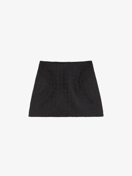 Light Tweed Mini Skirt