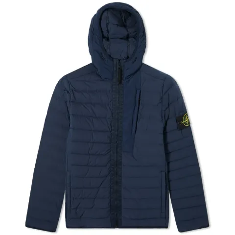 Loom Woven Lightweight Hooded Down Jacket