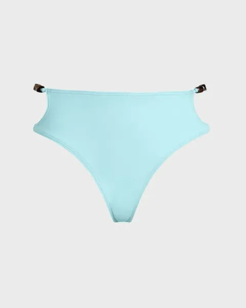 Vilebrequin Women Mid-rise Bikini Bottom Pearl Detail Solid