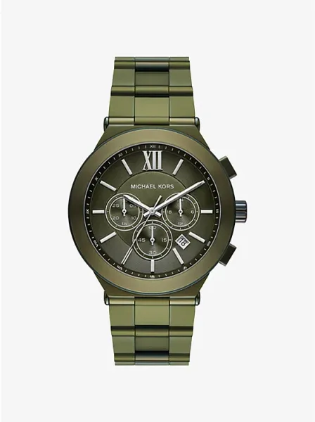 Oversized Billie Green-Tone Watch