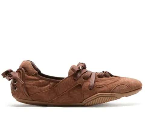 Women lace-up shoes Brown