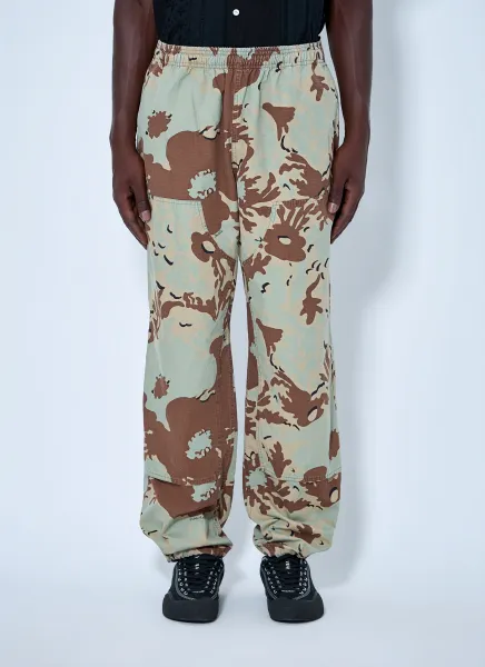 Camo Flower Double Knee Pants