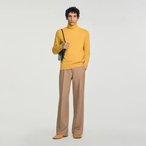 SANDRO Roll neck cashmere jumper
