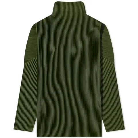 Pleated Roll Neck