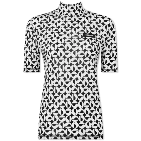 High Neck Fitted Top
