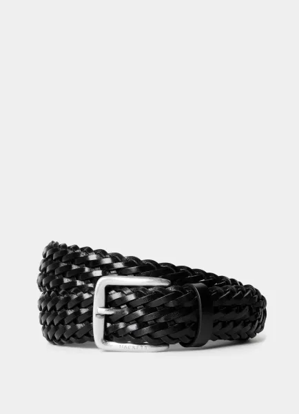 Hackett Leather Plait Belt