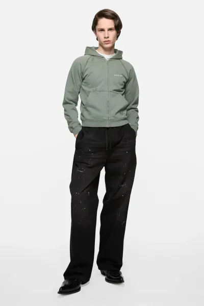 Mended fleece hoodie