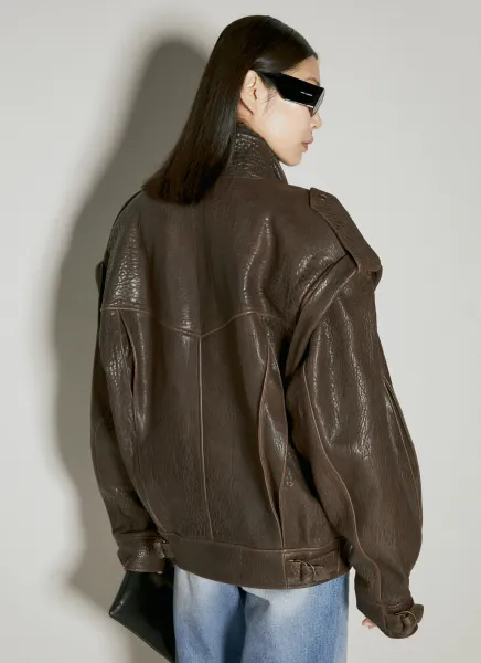 Oversized Leather Jacket
