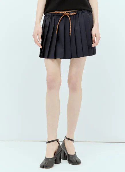 Pleated Batavia Skirt