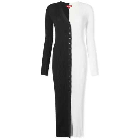 Shoko Long Contrast Cardigan Dress