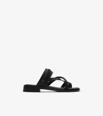 Leather Baez Sandals​ in Black