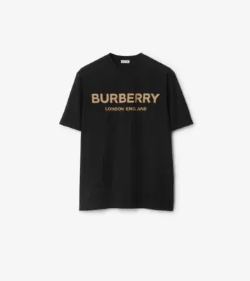 Logo Cotton T-shirt in Black