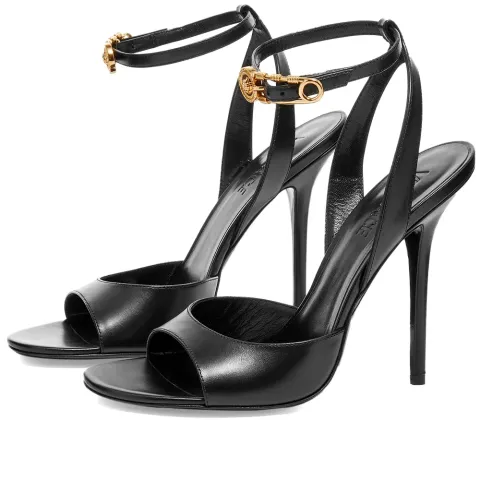 Strappy Safety Pin Heel