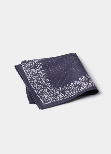 Dot Cotton Silk Pocket Square