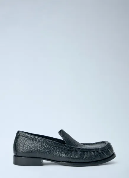 Dries Van Noten Textured Leather Loafers