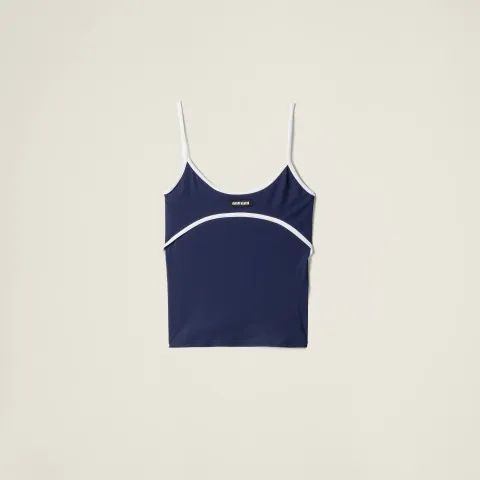 Stretch jersey top