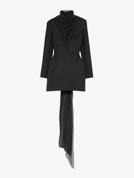 Light Tweed Evening Dress