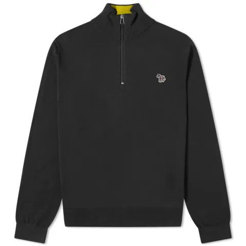 Zebra Zip Neck Sweat
