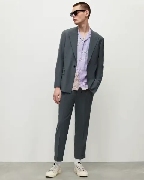 Berto Cropped Relaxed Fit Trousers