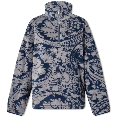 Archie Paisley Half Zip Fleece