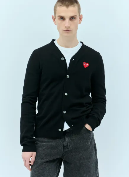 Logo Patch Wool Cardigan