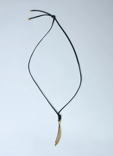 Sardine Leather Necklace