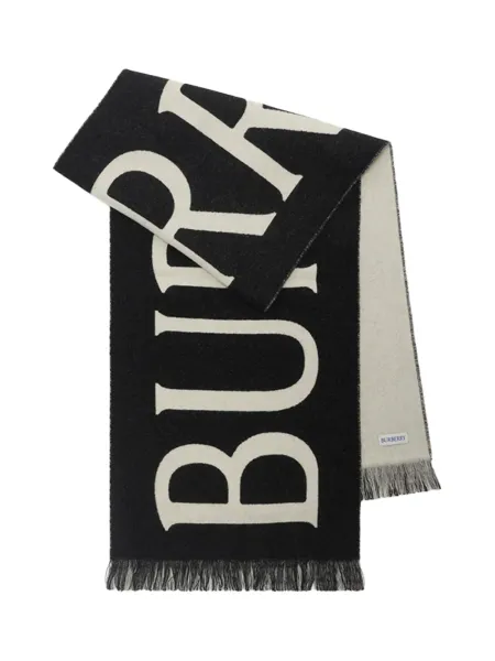 Logo Jacquard Scarf Black/Calico