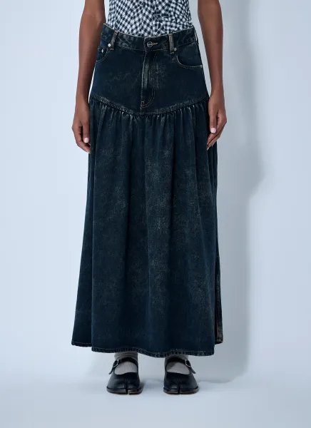 Denim Maxi Skirt