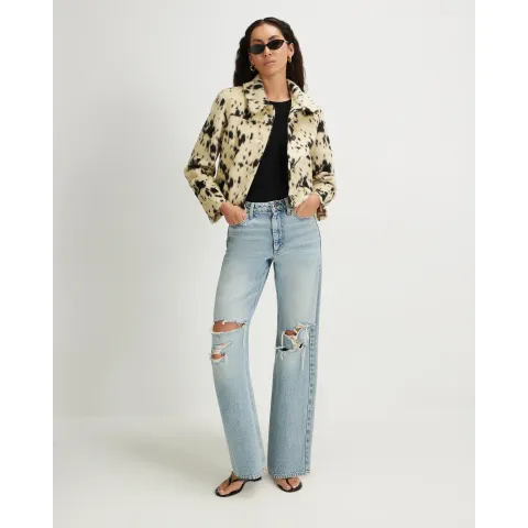 River Island Cow Print Jacket