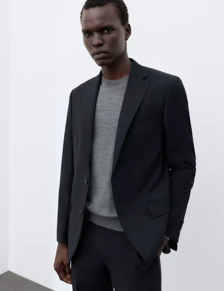 Slim Fit Performance Stretch Suit Jacket Navy