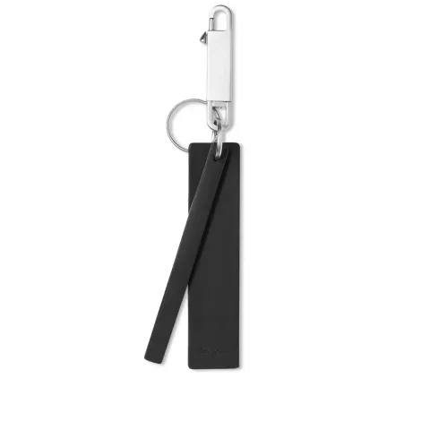 Eel Stamped Leather Keychain