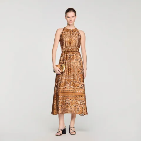 Bandana-print maxi dress