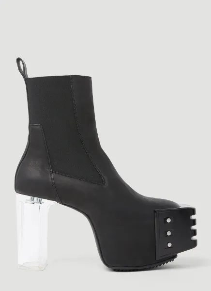 Clear Heel Boots