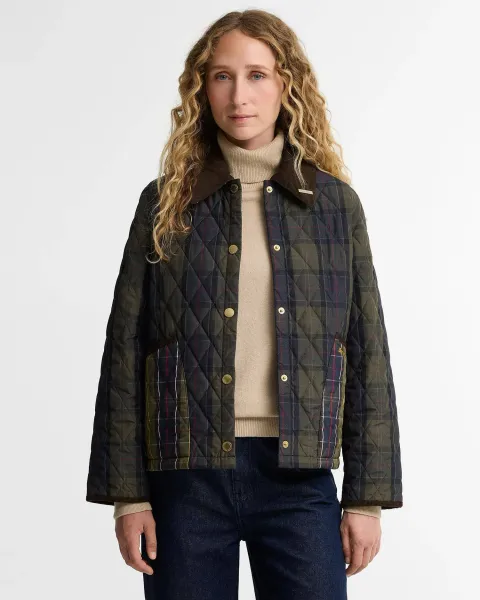 Tartan Reimagined Icons Tartan Cropped Liddesdale Quilted Jacket