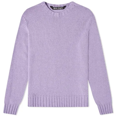 Curved Logo Crew Knit