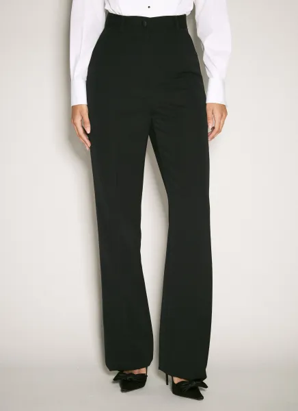 Wool Gabardine Tuxedo Pants