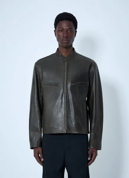 Leather Zip Jacket