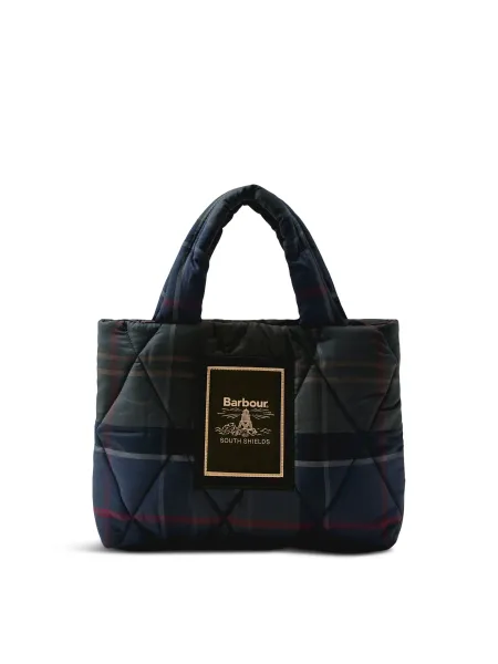 BARBOUR Arlene Tartan Mini Quilted Tote Bag