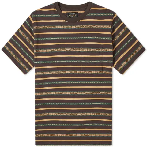 Jacquard Stripe Pocket T-Shirt