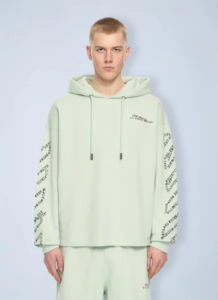 Type Arrow Diagonal Loose Hoodie