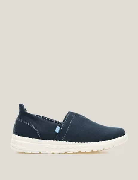 Regatta Salcombe Canvas Slip On Shoes Navy