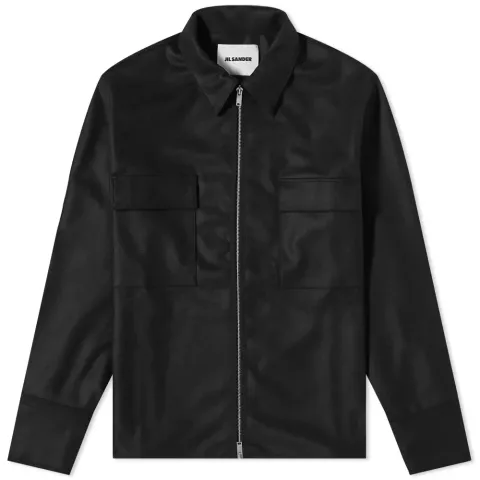 Melton Zip Overshirt